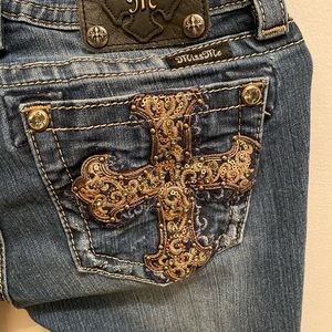 Miss Me Embellished Boot Cut Jeans Size 27